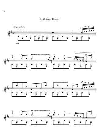 Tchaikovsky  score for Acoustic Guitar