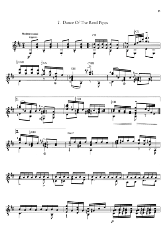 Tchaikovsky  score for Acoustic Guitar