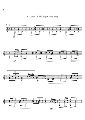 Tchaikovsky Dance Of The Sugar Plum Fairy (The Nutcracker Suite) score for Acoustic Guitar