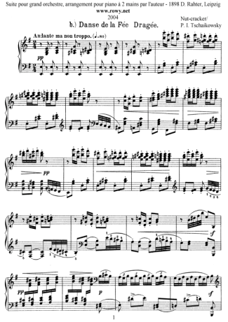 Tchaikovsky  score for Piano