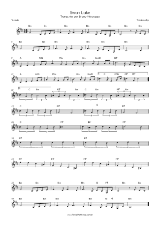 Tchaikovsky Swan Lake score for Keyboard