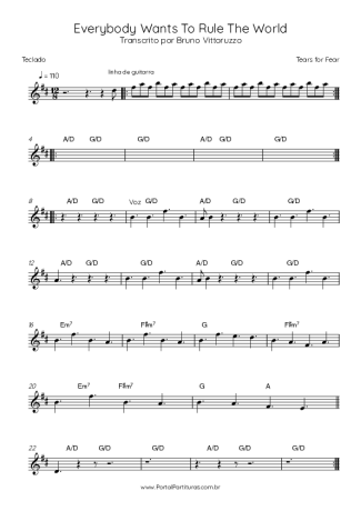 ☆ Tears For Fears-Woman In Chains Sheet Music pdf, - Free Score Download ☆