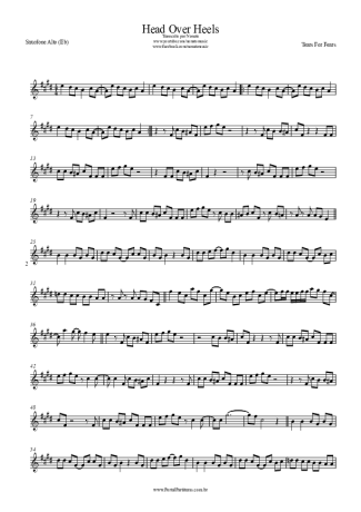 Tears For Fears - Woman In Chains - Sheet Music For Alto Saxophone