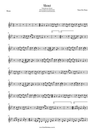 Tears For Fears  score for Flute