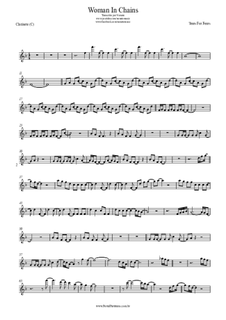 Tears For Fears  score for Clarinet (C)