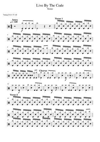 Score for Drums