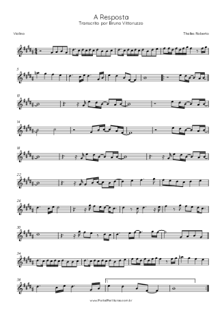Thalles Roberto A Resposta score for Violin