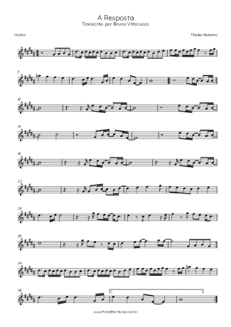 Thalles Roberto  score for Violin