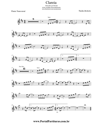 Thalles Roberto - Clareia - Sheet Music For Flute