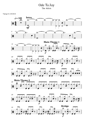 Score for Drums