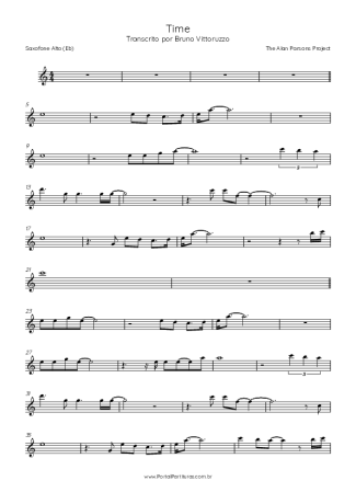 Score for Alto Saxophone