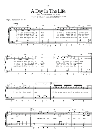 The Beatles  score for Piano