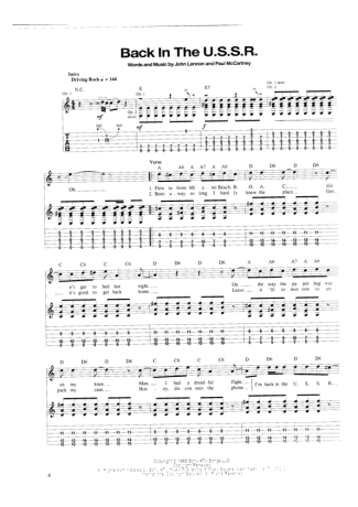 The Beatles  score for Guitar