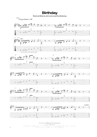 The Beatles  score for Guitar