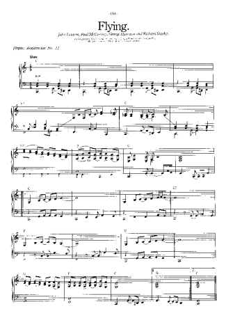 The Beatles Flying score for Piano