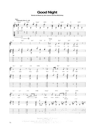 The Beatles  score for Guitar