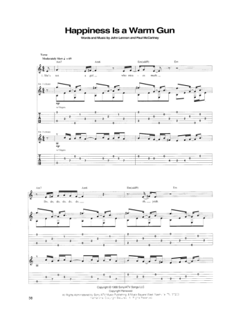 The Beatles  score for Guitar