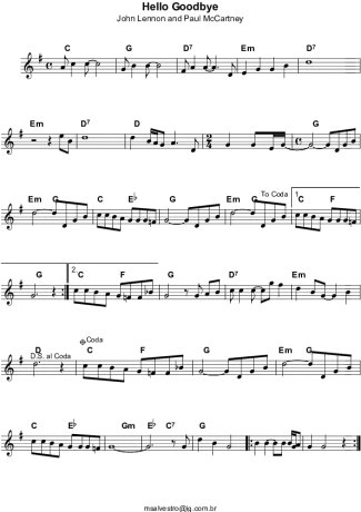 The Beatles  score for Violin