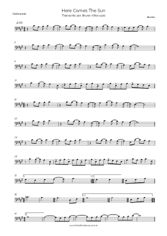 The Beatles  score for Cello