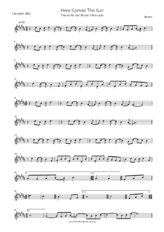 The Beatles  score for Clarinet (Bb)