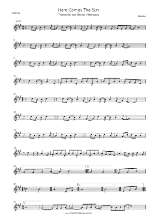 The Beatles  score for Violin