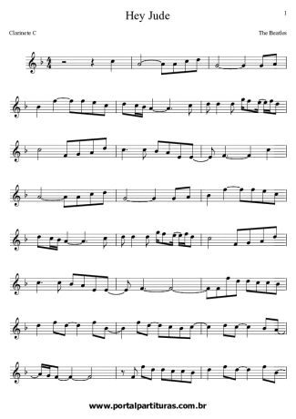 The Beatles  score for Clarinet (C)