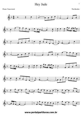 The Beatles  score for Flute