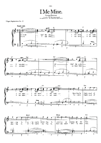 The Beatles  score for Piano