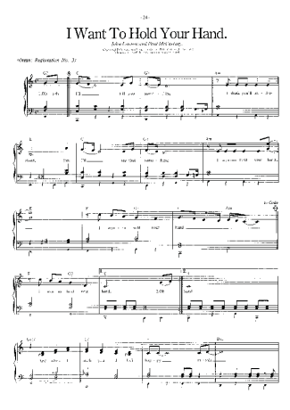 The Beatles  score for Piano