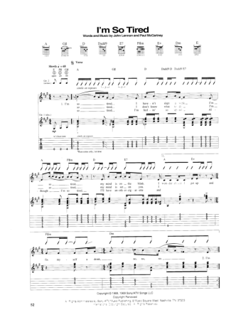 The Beatles  score for Guitar