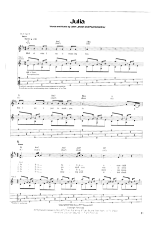 The Beatles  score for Guitar