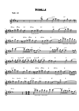 The Beatles  score for Tenor Saxophone Soprano (Bb)