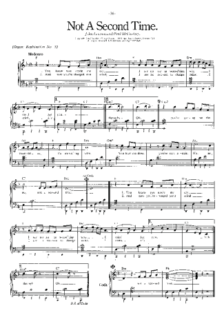 The Beatles  score for Piano