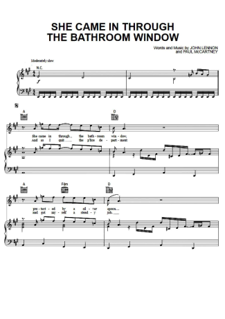 The Beatles  score for Piano