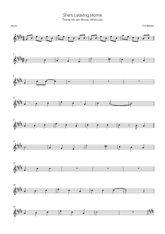 The Beatles  score for Flute