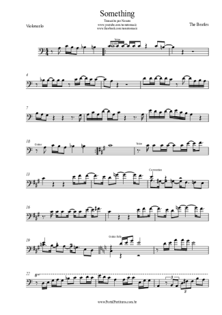 The Beatles  score for Cello