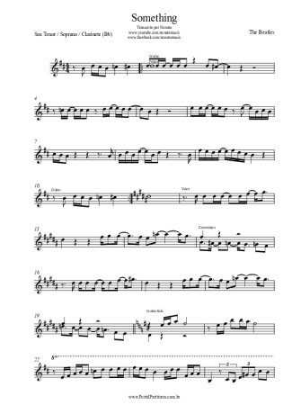 The Beatles  score for Clarinet (Bb)