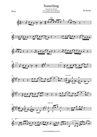 The Beatles  score for Flute