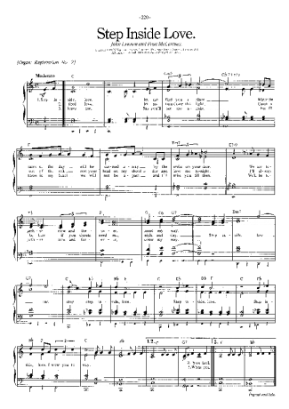The Beatles Step Inside Love score for Piano