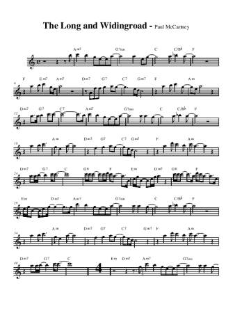 The Beatles  score for Alto Saxophone