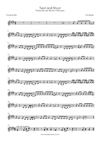 The Beatles  score for Trumpet