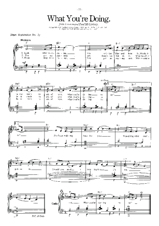 The Beatles  score for Piano