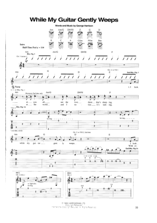 The Beatles  score for Guitar