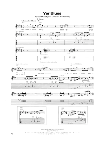 The Beatles  score for Guitar