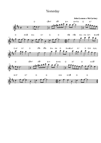 The Beatles  score for Alto Saxophone