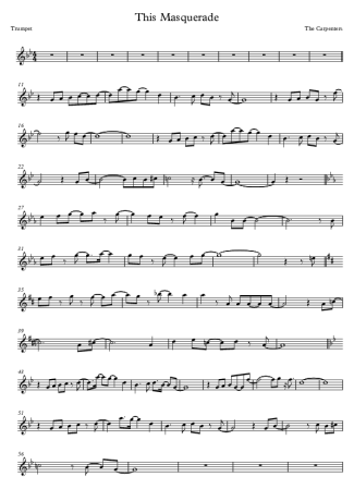 The Carpenters  score for Trumpet