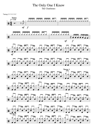 Score for Drums