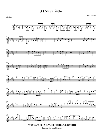 Indtil nu uvidenhed komponent The Corrs - At Your Side - Sheet Music For Violin