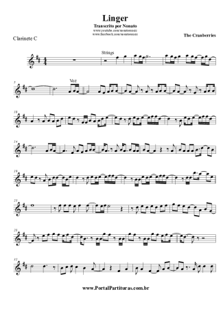 The Cranberries  score for Clarinet (C)