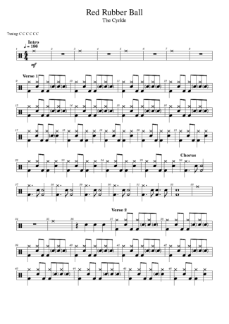 Score for Drums
